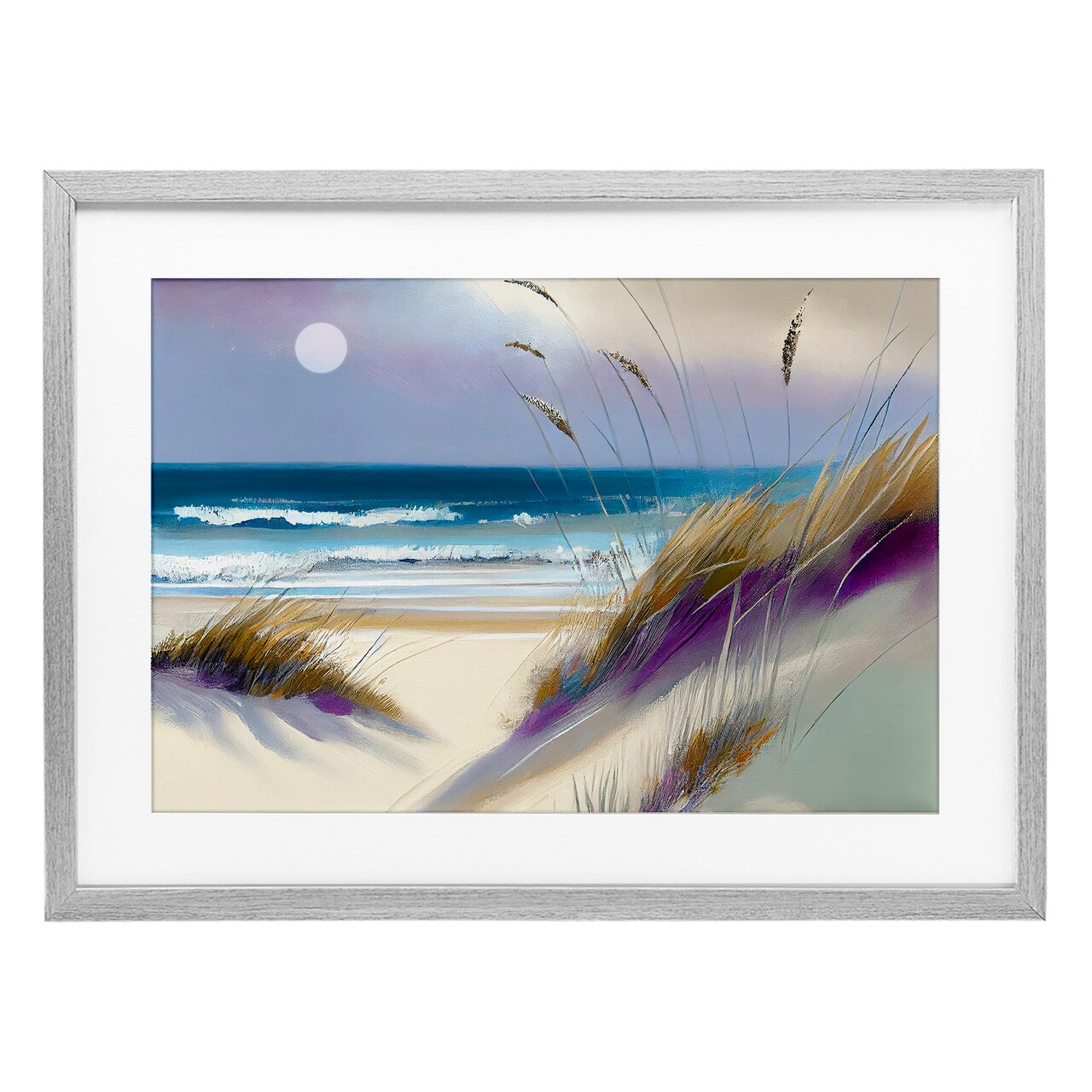 Stupell Industries Beach Dunes Serenity Framed Print Under Glass, design by Sasha